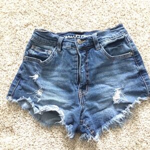 Denim jean shorts